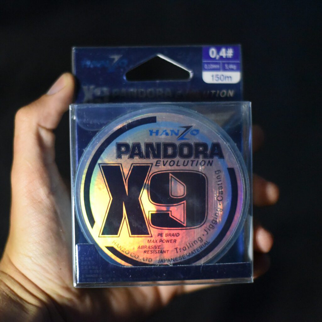 Купить Плетёный шнур Hanzo Pandora Evolution X9 0.4 150м 5,4кг Blue с ...