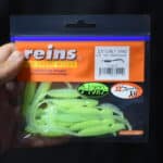 Приманки Reins Curly Shad 3,5'' - L12 Ice Chartreuse - 11шт.